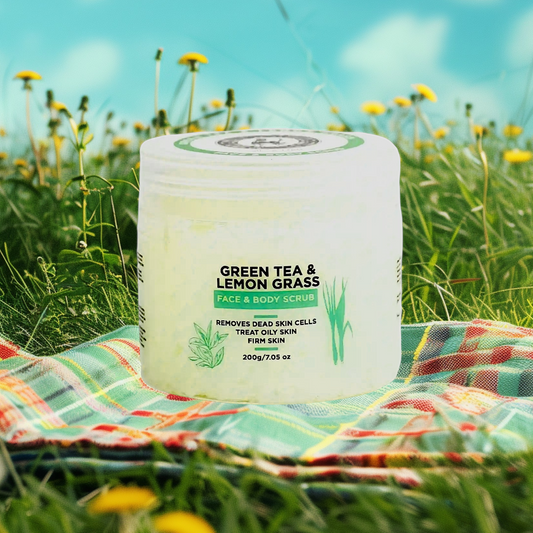 EXFOLIATING SCRUB GREEN TEA & LEMON GRASS 7.05Oz